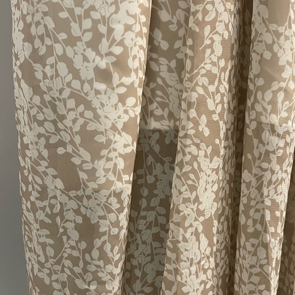 Tan Floral Maxi Dress - Picture 2 of 4